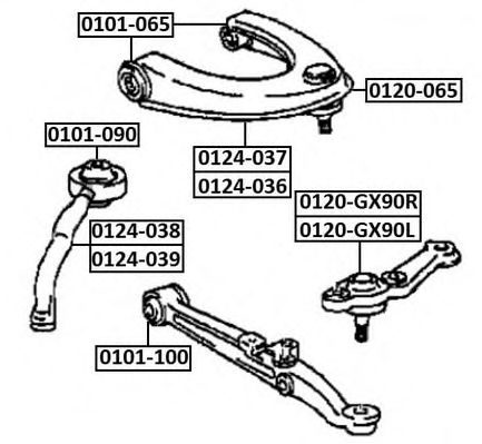 Купить запчасть ASVA - 0120GX90L 