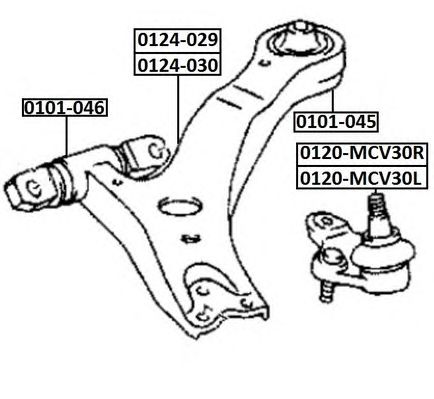 Купить запчасть ASVA - 0120MCV30R 