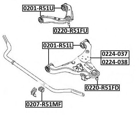 Купить запчасть ASVA - 0220R51FU 