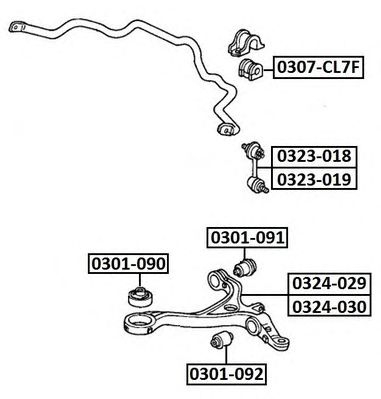 Купить запчасть ASVA - 0307CL7F 