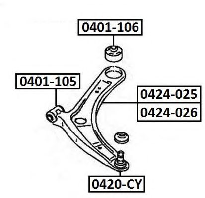 Купить запчасть ASVA - 0401105 