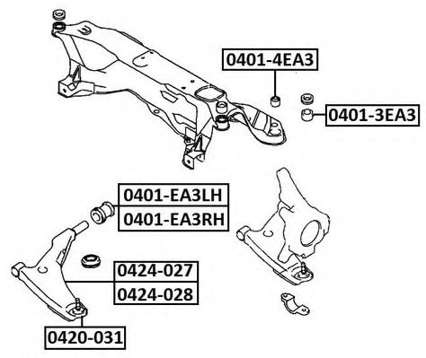 Купить запчасть ASVA - 04013EA3 