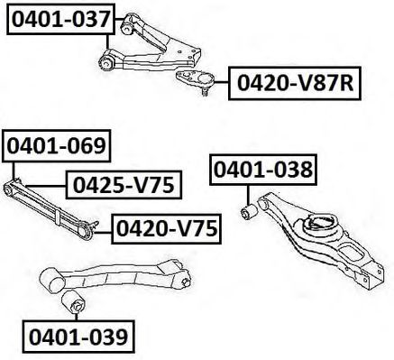 Купить запчасть ASVA - 0420V87R 