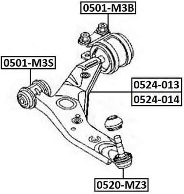 Купить запчасть ASVA - 0520MZ3 