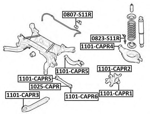 Купить запчасть ASVA - 1101CAPR1 