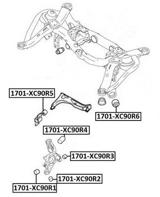 Купить запчасть ASVA - 1701XC90R1 