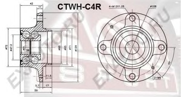 Купить запчасть ASVA - CTWHC4R 