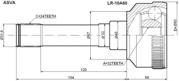 Купить запчасть ASVA - LR10A60 