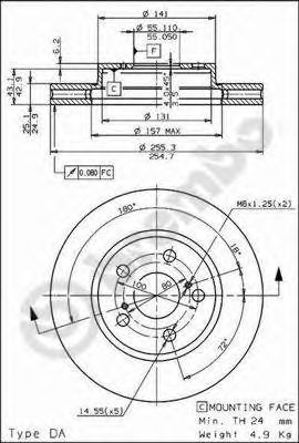 Купить запчасть BREMBO - 09584410 