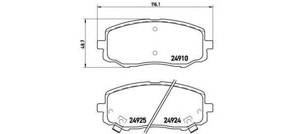 Купить запчасть BREMBO - P30045 