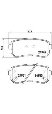 Купить запчасть BREMBO - P30046 