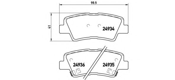 Купить запчасть BREMBO - P30047 