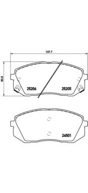 Купить запчасть BREMBO - P30056 