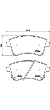 Купить запчасть BREMBO - P30064 