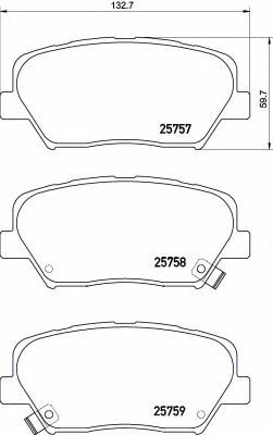 Купить запчасть BREMBO - P30070 