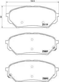 Купить запчасть BREMBO - P30071 