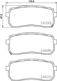 Купить запчасть BREMBO - P30080 