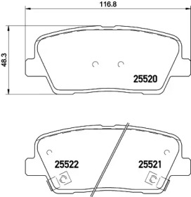 Купить запчасть BREMBO - P30081 