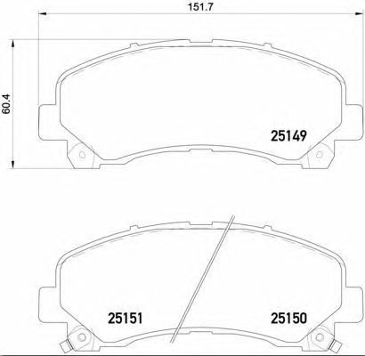 Купить запчасть BREMBO - P34007 