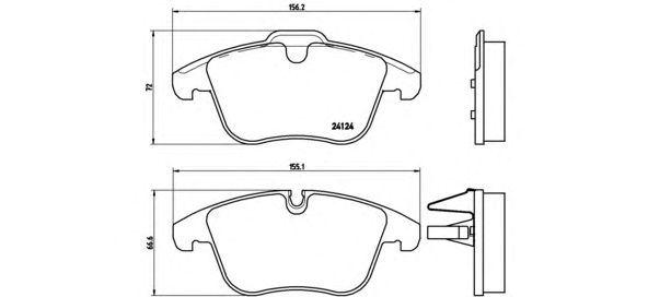 Купить запчасть BREMBO - P36022 