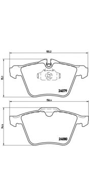 Купить запчасть BREMBO - P36027 