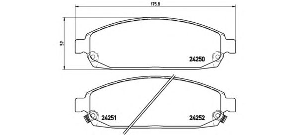 Купить запчасть BREMBO - P37010 