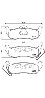 Купить запчасть BREMBO - P37011 