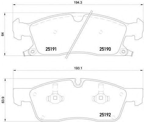 Купить запчасть BREMBO - P37017 