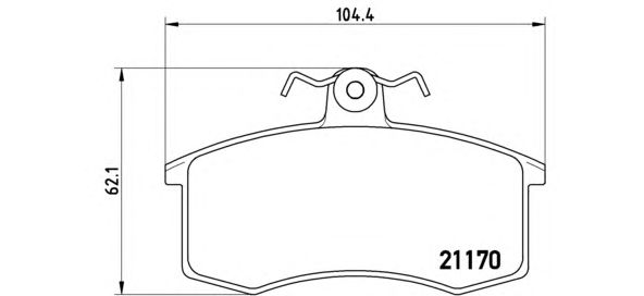 Купить запчасть BREMBO - P41003 