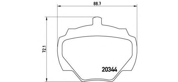 Купить запчасть BREMBO - P44001 