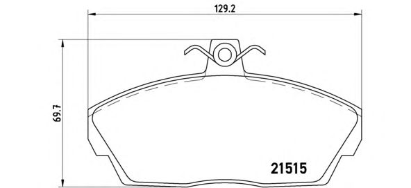 Купить запчасть BREMBO - P44010 