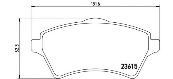 Купить запчасть BREMBO - P44011 