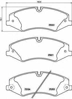 Купить запчасть BREMBO - P44022 