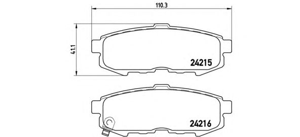 Купить запчасть BREMBO - P49042 