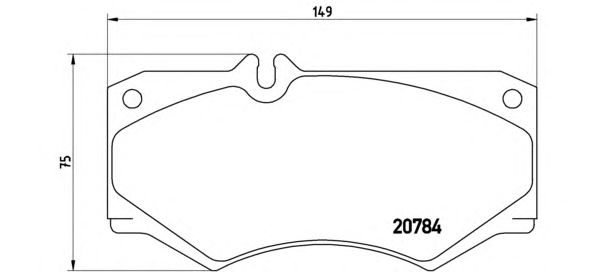 Купить запчасть BREMBO - P50003 