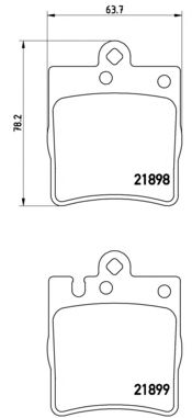 Купить запчасть BREMBO - P50033 