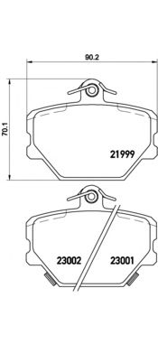 Купить запчасть BREMBO - P50038 