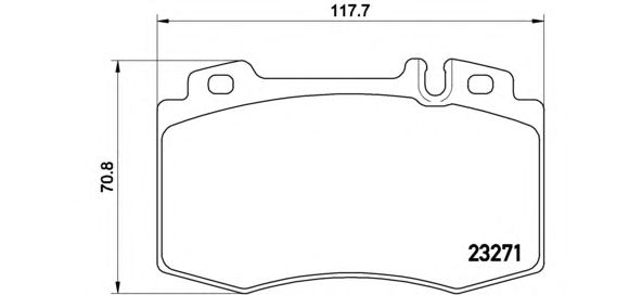 Купить запчасть BREMBO - P50041 