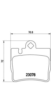 Купить запчасть BREMBO - P50042 