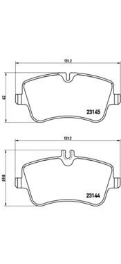 Купить запчасть BREMBO - P50045 