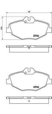 Купить запчасть BREMBO - P50049 