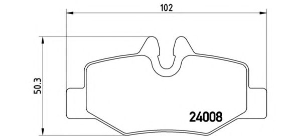 Купить запчасть BREMBO - P50051 