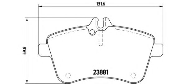 Купить запчасть BREMBO - P50057 