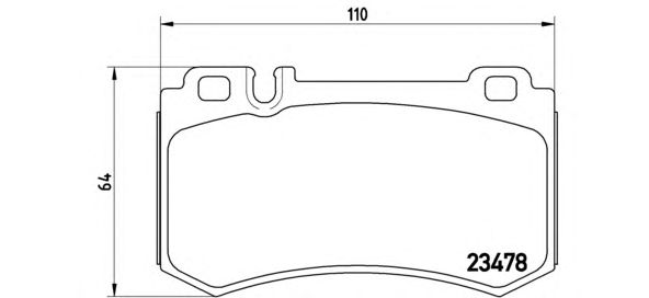 Купить запчасть BREMBO - P50061 