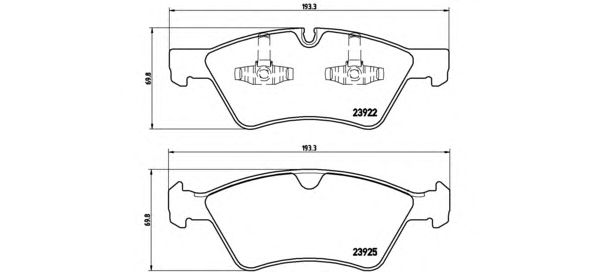 Купить запчасть BREMBO - P50063 