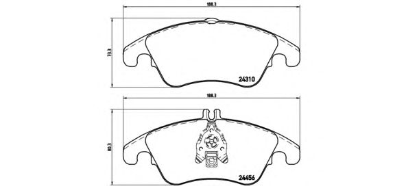 Купить запчасть BREMBO - P50069 