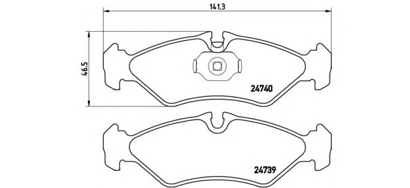 Купить запчасть BREMBO - P50081 