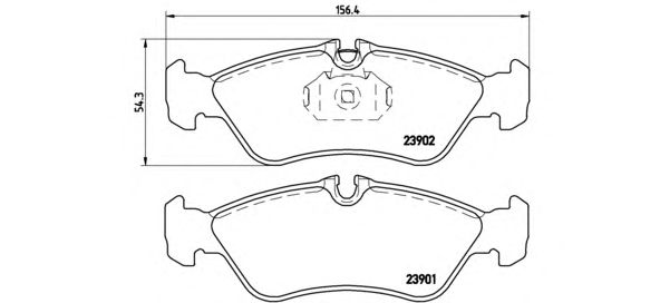 Купить запчасть BREMBO - P50082 