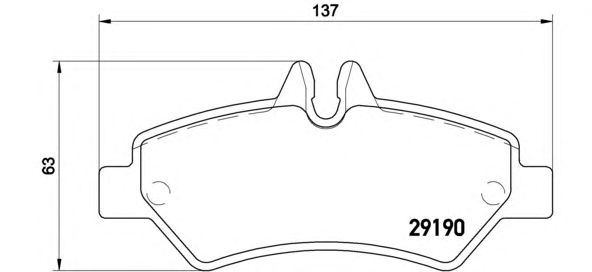 Купить запчасть BREMBO - P50084 