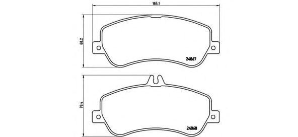 Купить запчасть BREMBO - P50086 